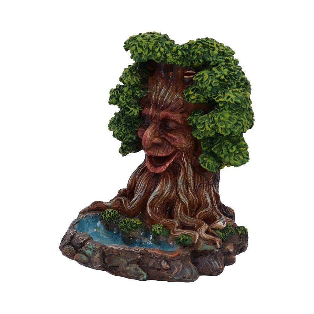 Elder Ember Tree Spirit Green Man Backflow Incense Burner 15.5cm