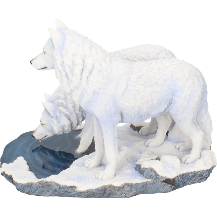 Warriors of Winter Wolf Figurine by Lisa Parker Snowy Ornament 35cm