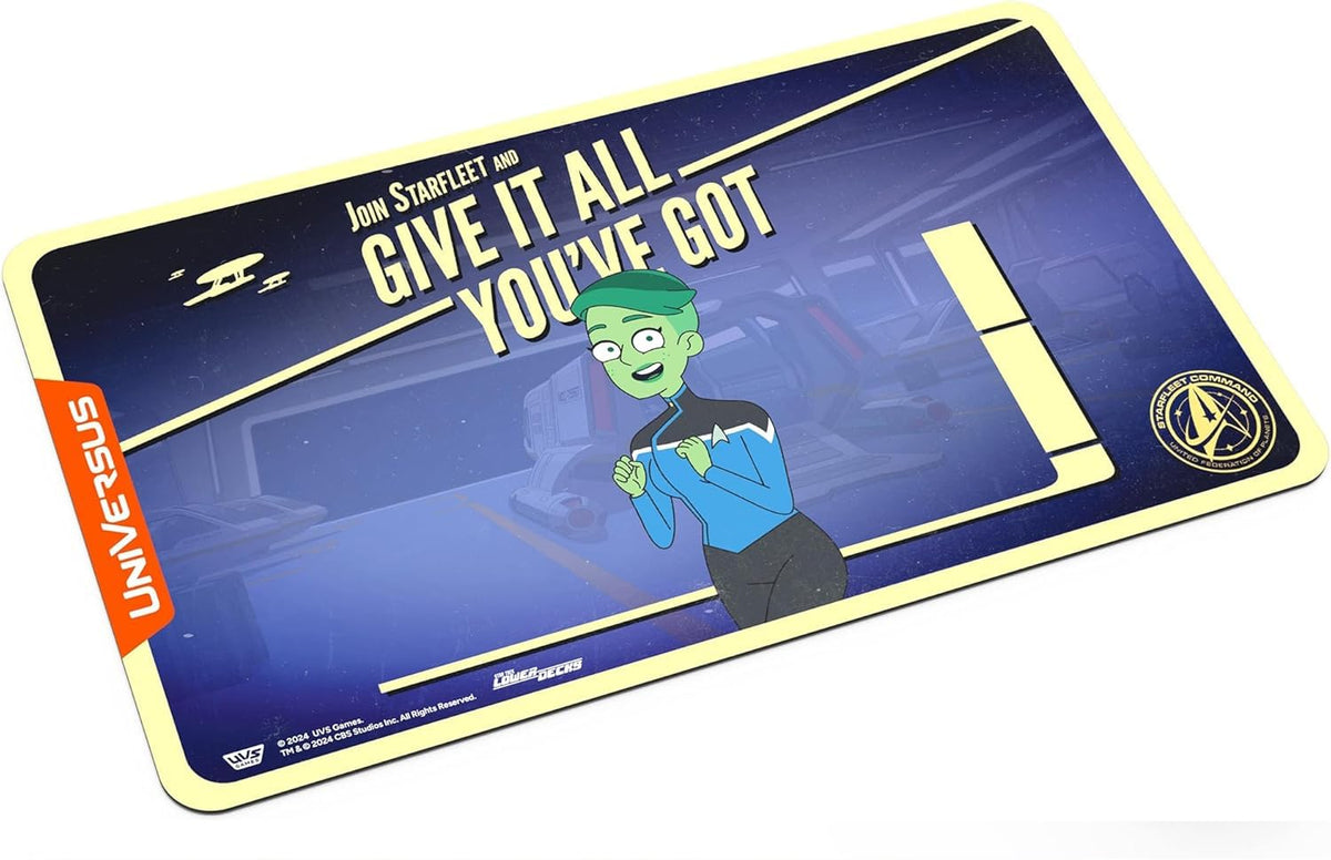 UniVersus: Star Trek: Lower Decks - D’Vana Tendi Playmat - 24 x 14 Neoprene Mat, Tabletop Card Game Accessory, UVS Games, Officially Licensed 4