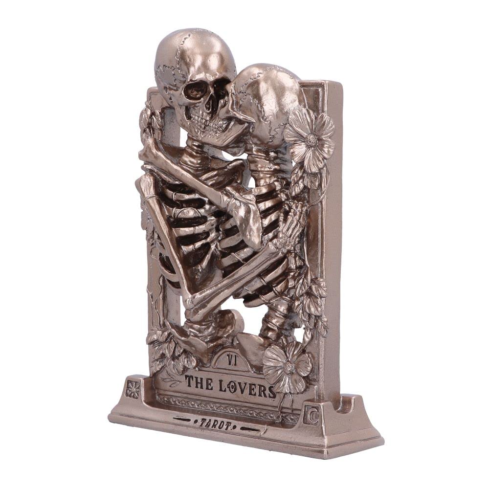 The Lovers Bronze Gothic Skeleton Ornament 20.5cm