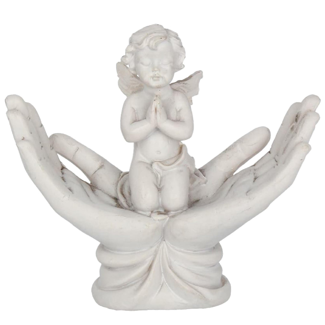 Raised To Heaven Cherub Figurine 11cm