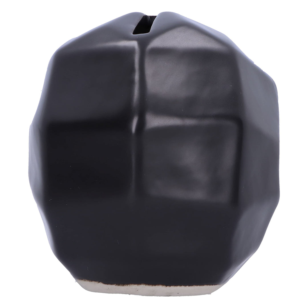 Geometric Black Skull Money Box 11.6cm