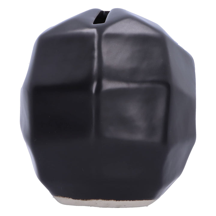 Geometric Black Skull Money Box 11.6cm