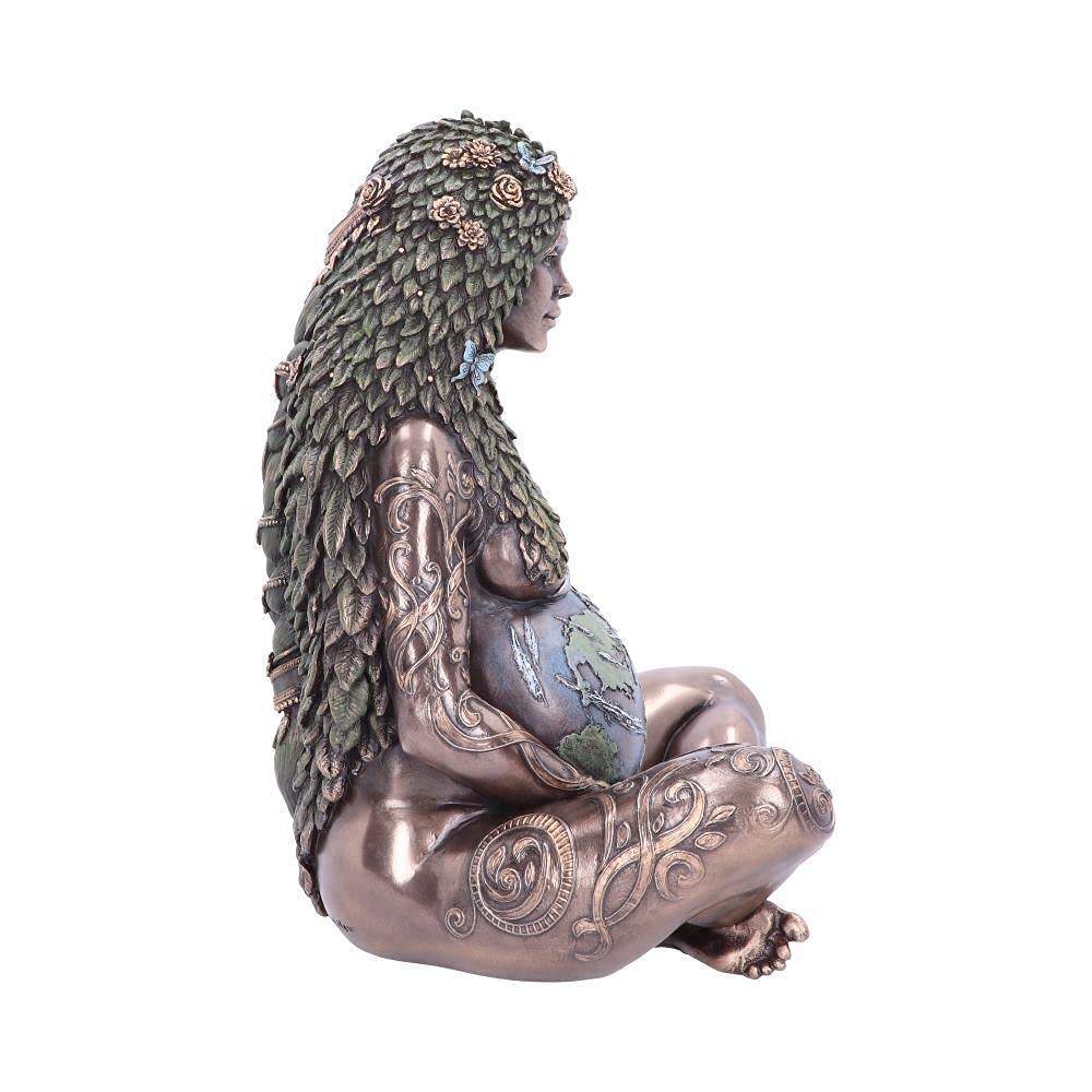 Ethereal Mother Earth Gaia Art Statue Bronze Figurine 30cm