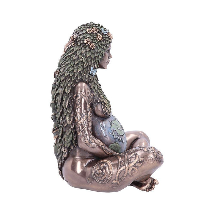 Ethereal Mother Earth Gaia Art Statue Bronze Figurine 30cm