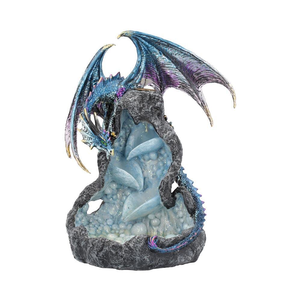 Dragons Intrigue Metallic Dragon Backflow Incense Burner 21.5cm