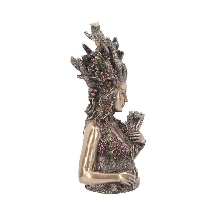 Bronzed Mother Earth Gaia Bust 26cm