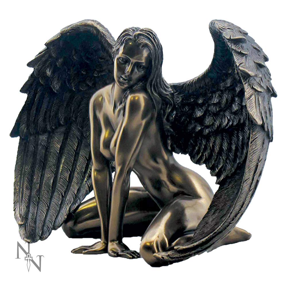Angels Passion Figurine Bronze Naked Angel Ornament 17.5cm