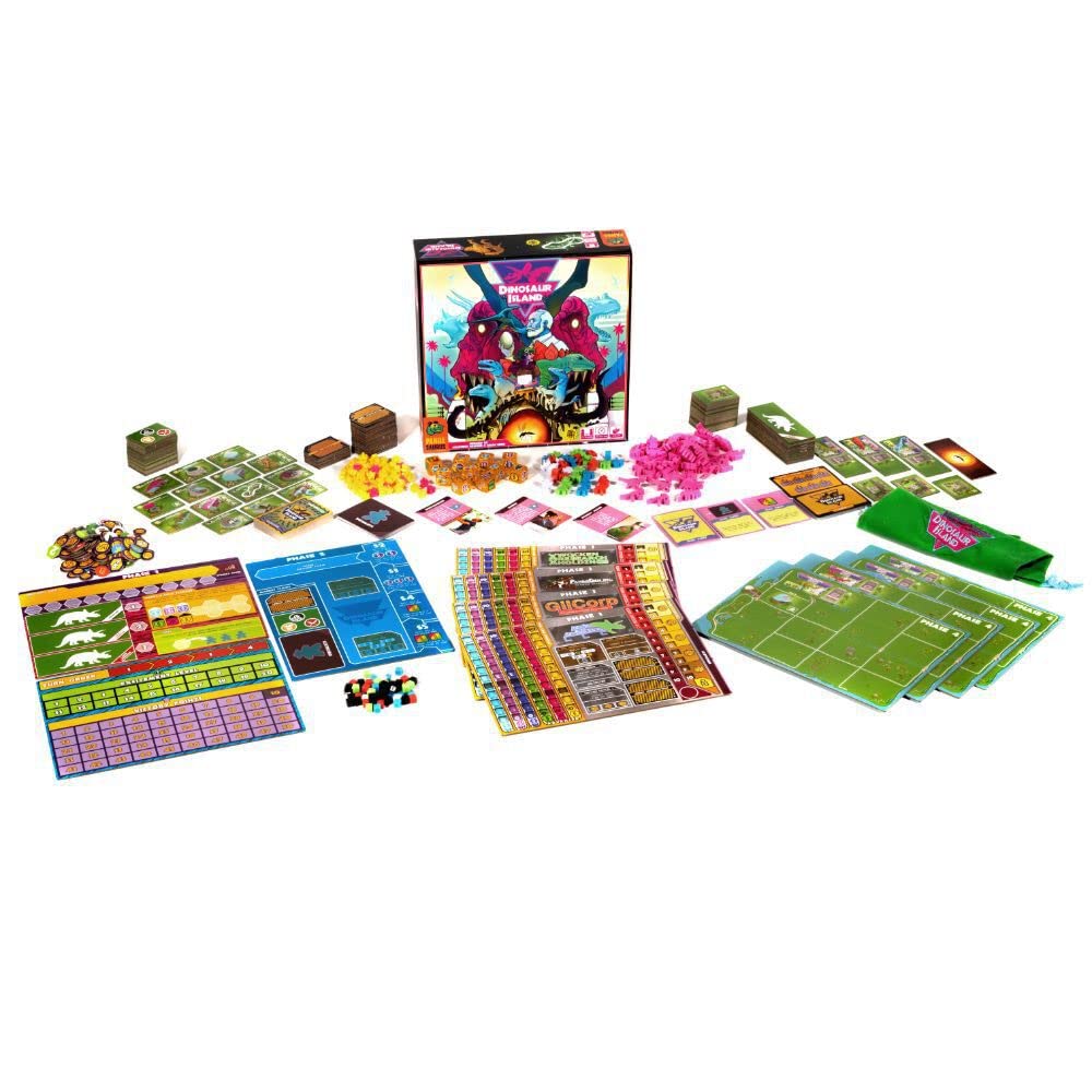 Dinosaur Island Board Game - Create Your Own Dino Park! Worker Placement Strategy Game, Fun Family Game for Kids and Adult, Ages 8+, 1-4 Players, 60-120 Minute Playtime, Made by Pandasaurus Games 4