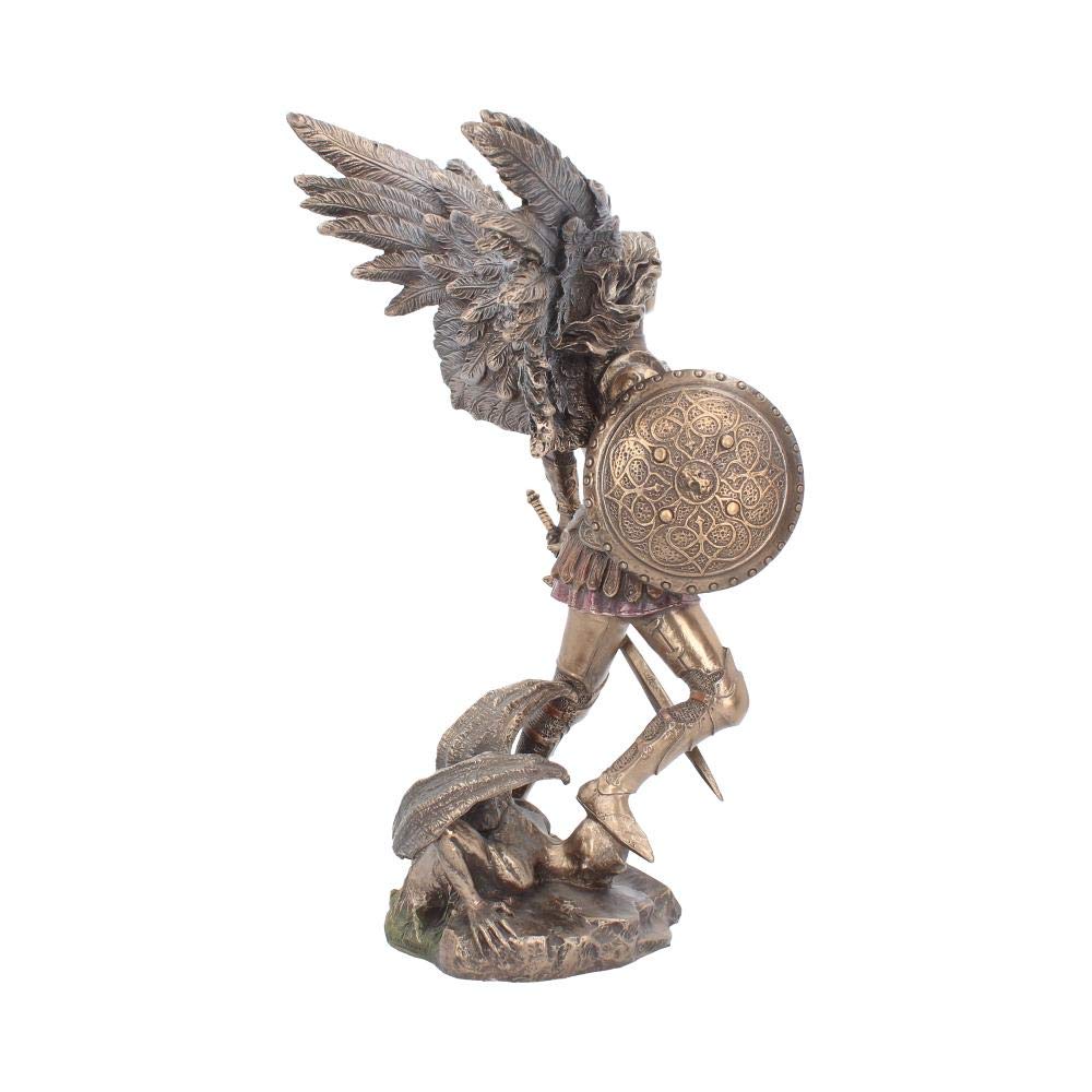 Bronzed Archangel Michael Religious Figurine 33cm