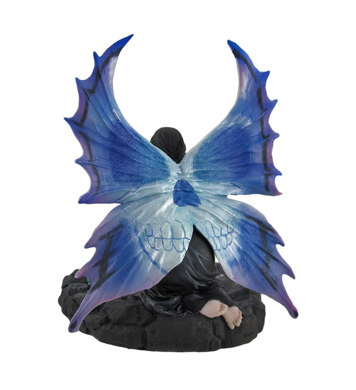 Immortal Flight Gothic Fairy Figurine by Anne Stokes Skull and Ornament 18.4cm