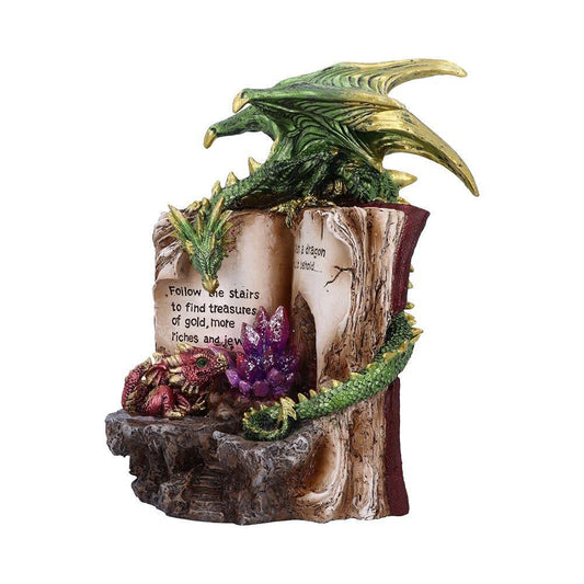 Hoard Finders Dragon with Book Crystal Figurine 20.8cm 2