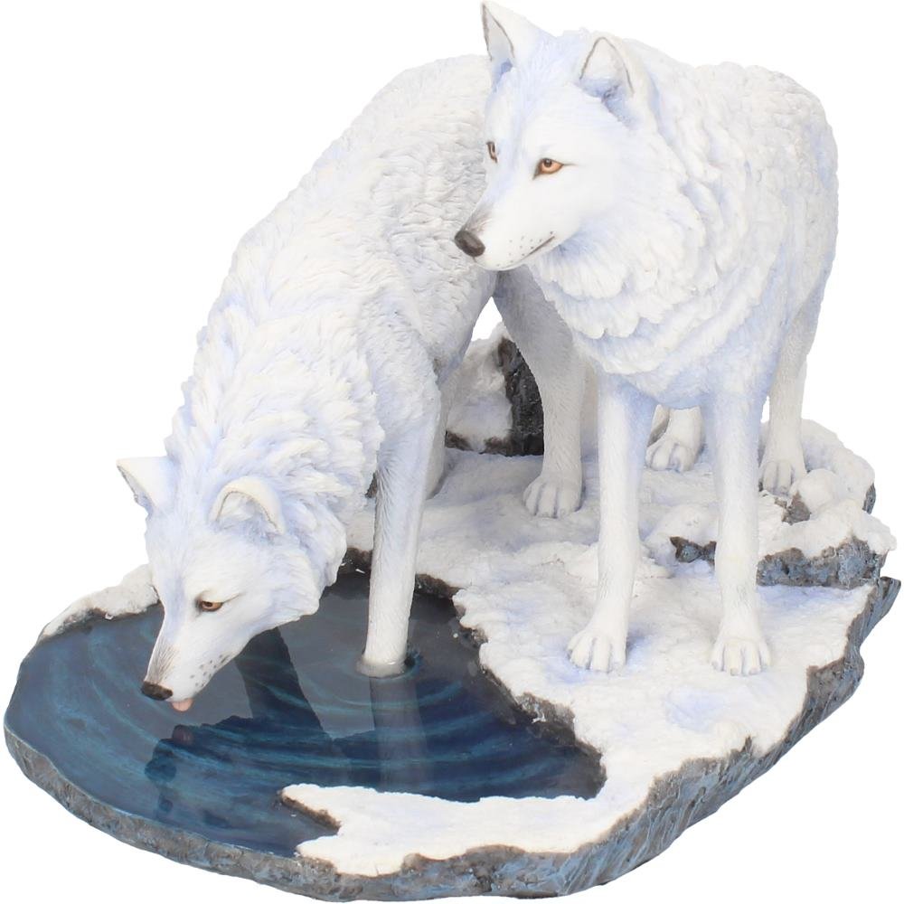 Warriors of Winter Wolf Figurine by Lisa Parker Snowy Ornament 35cm