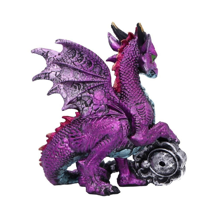 Keeper of the Key Purple a Mystical Dragon Guardian Figurine 9.5cm