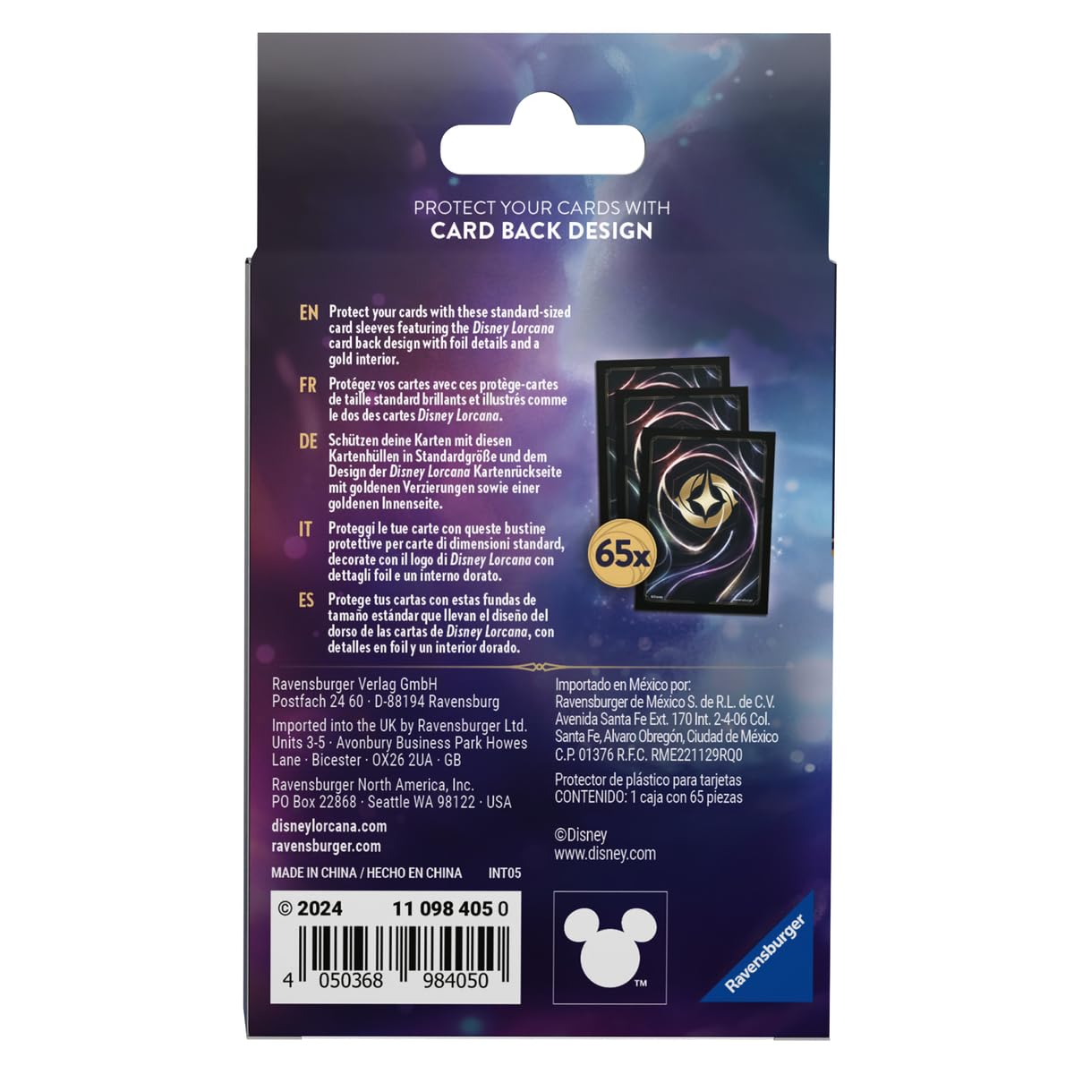 Disney Lorcana TCG Card Sleeve Pack Lorcana Brand Set 5 8 Trading Card Game by Ravensburger 3