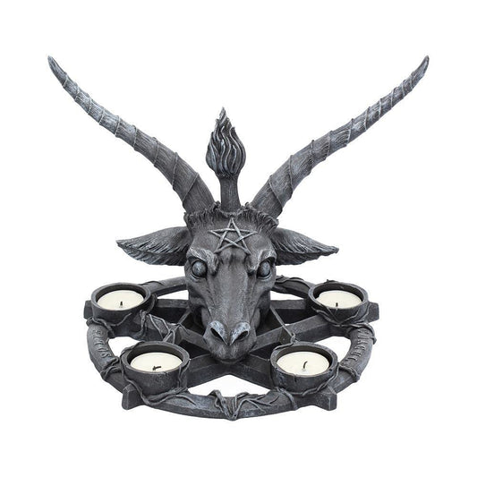 Baphomet Sabbatic Goat Diety Candle Holder 27.5cm 2