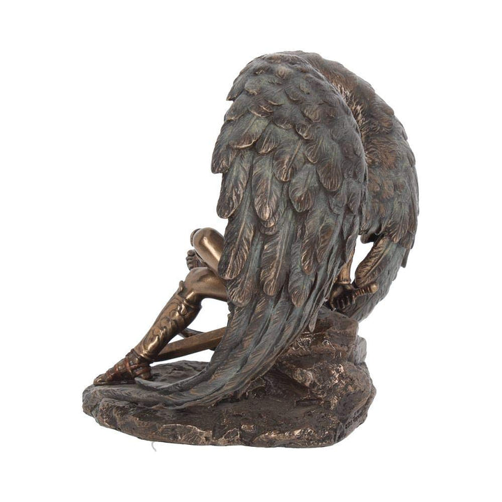 Bronzed Lucifer The Fallen Angel Religious Figurine 16.5cm