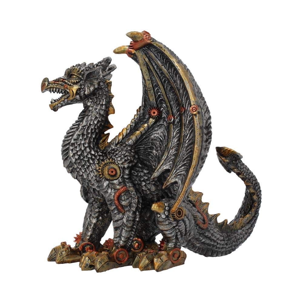 Mechanical Protector Steampunk Dragon Figurine 20cm