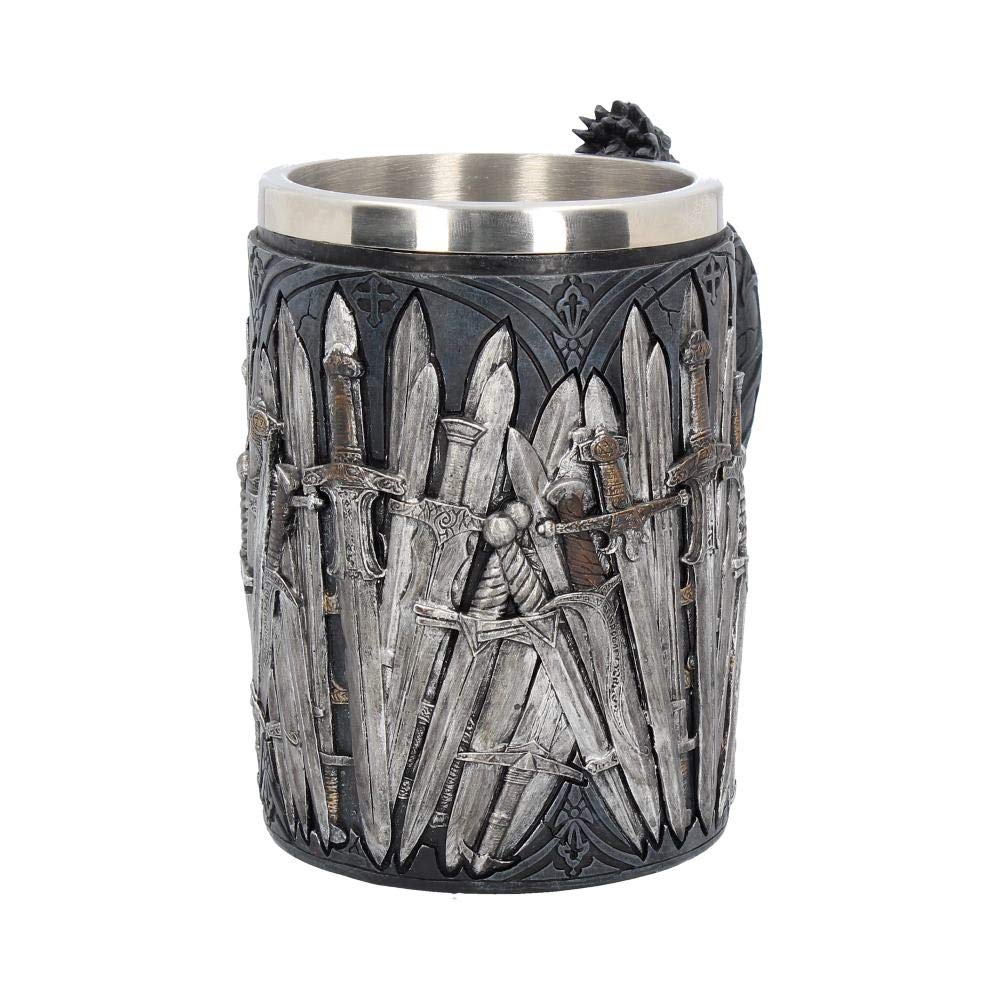 Medieval Sword Dragon Tankard Gothic Fantasy Mug 14cm