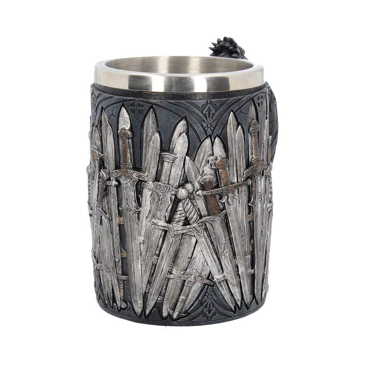 Medieval Sword Dragon Tankard Gothic Fantasy Mug 14cm