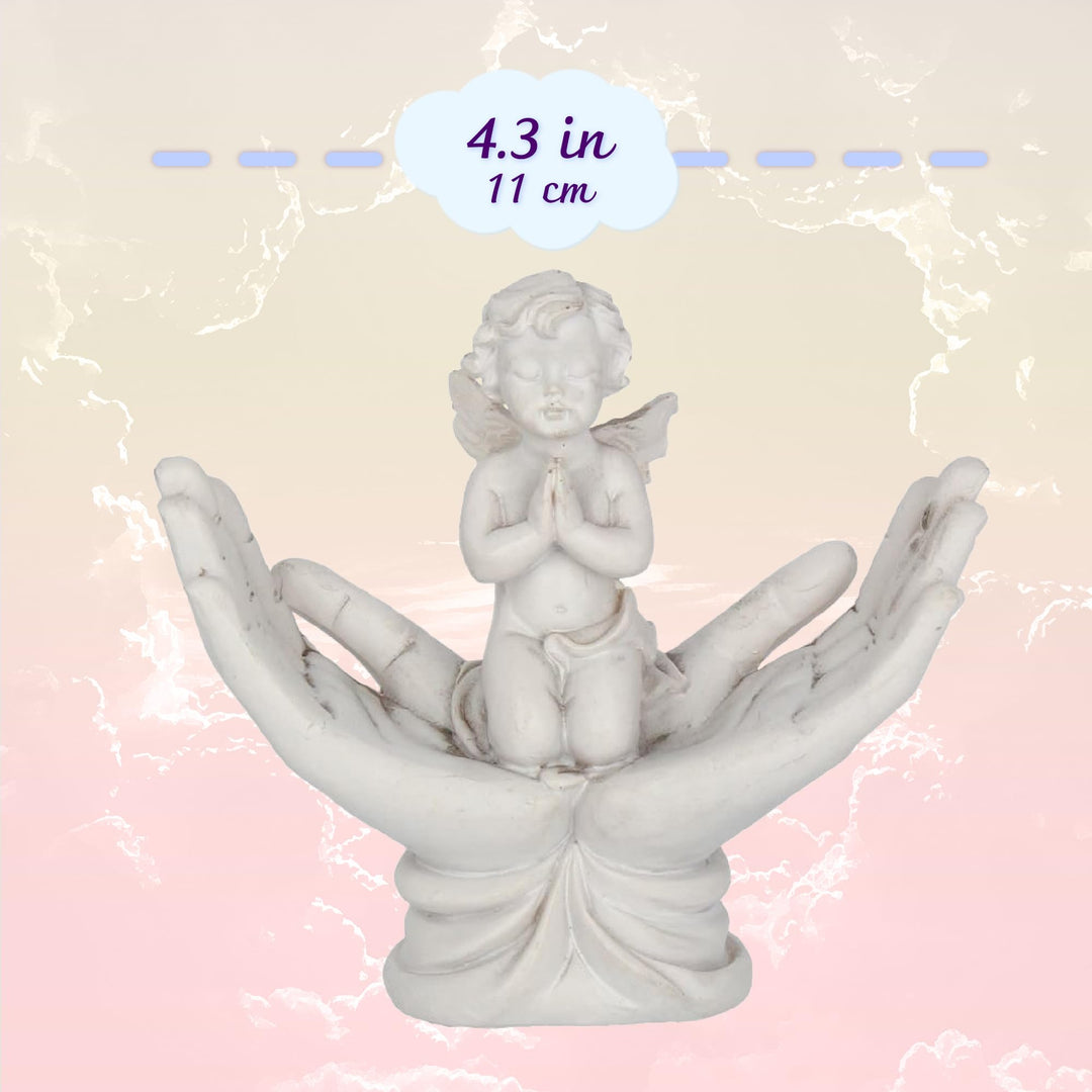 Raised To Heaven Cherub Figurine 11cm