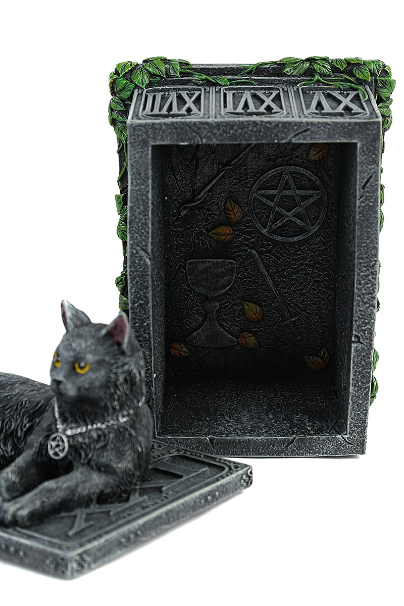 Fortunes Watcher Cat Familiar Tarot Box Fortunes 17cm