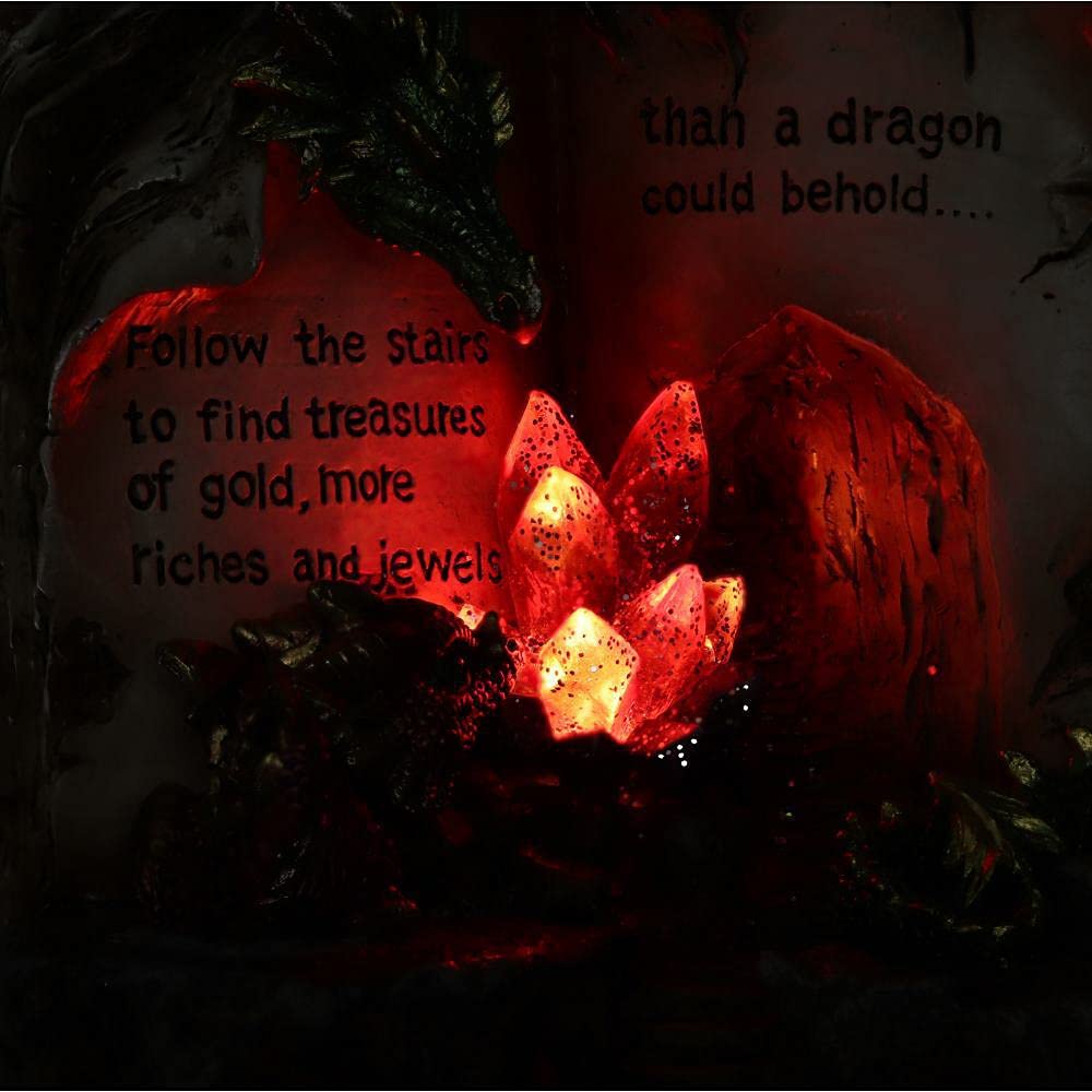 Hoard Finders Dragon with Book Crystal Figurine 20.8cm