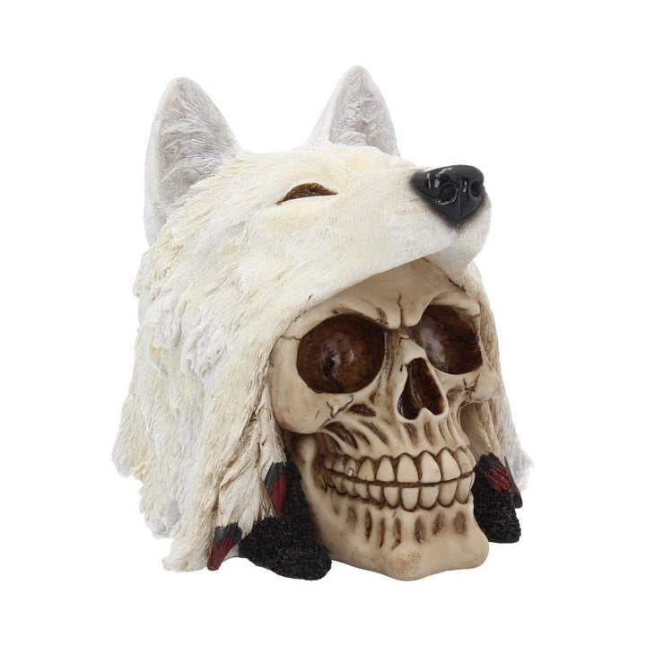 Night Wolf Skull 15.6cm