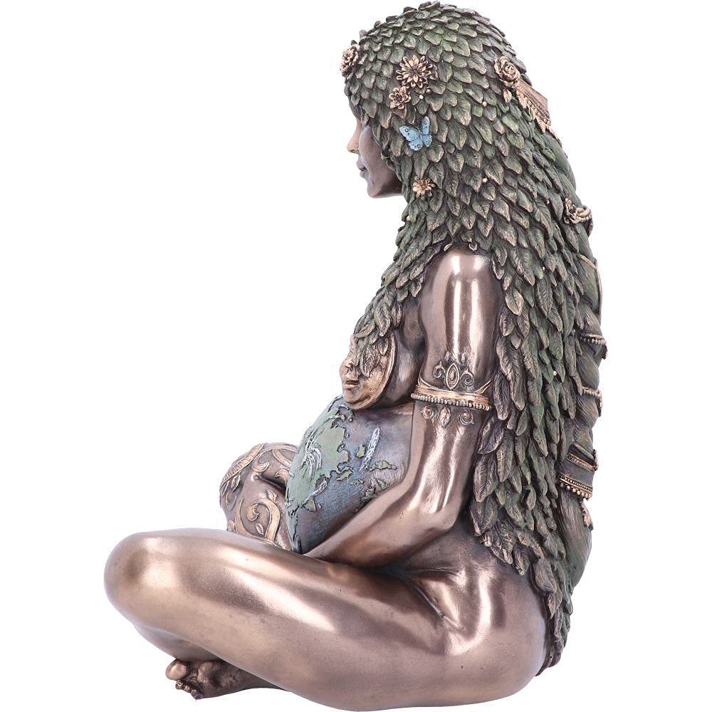 Ethereal Mother Earth Gaia Art Statue Bronze Figurine 30cm