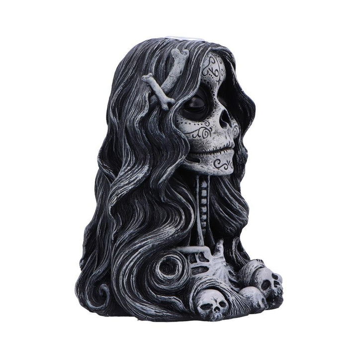 Calaveras Offering Gothic Day of the Dead Inspired Backflow Incense Burner Calaveras 16cm