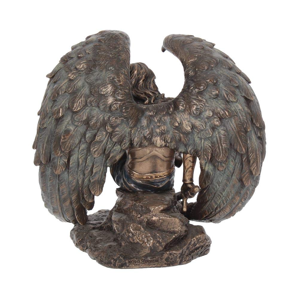 Bronzed Lucifer The Fallen Angel Religious Figurine 16.5cm