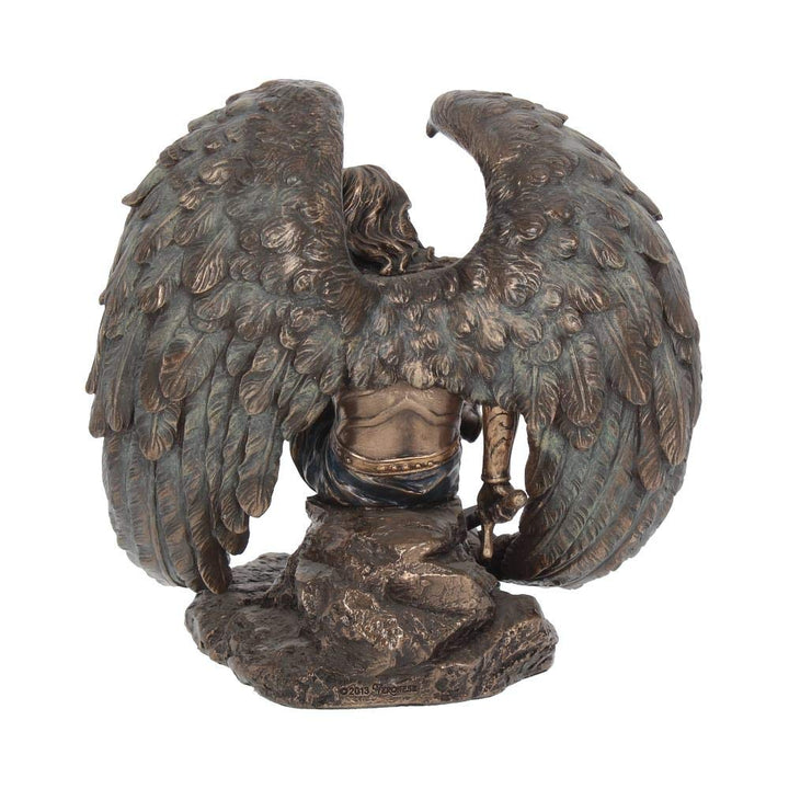 Bronzed Lucifer The Fallen Angel Religious Figurine 16.5cm