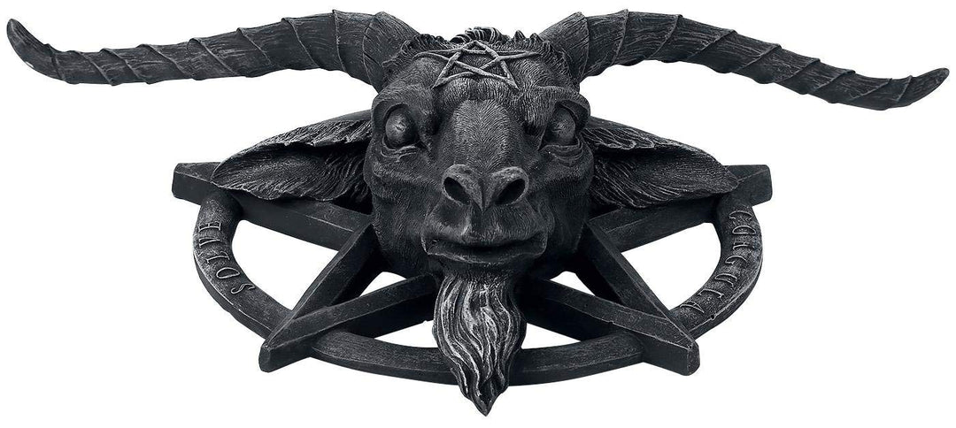 Baphomet Head Goat God Deity Pentagram Wall Plaque 40cm