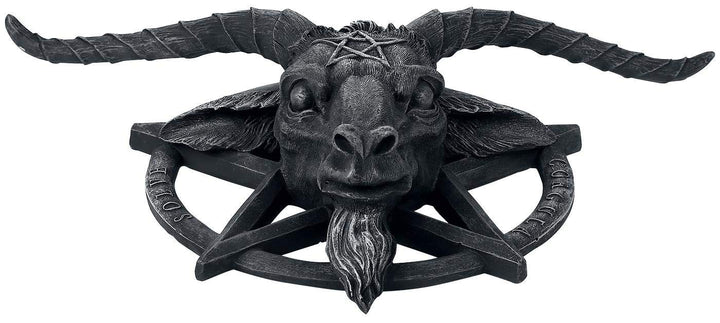 Baphomet Head Goat God Deity Pentagram Wall Plaque 40cm
