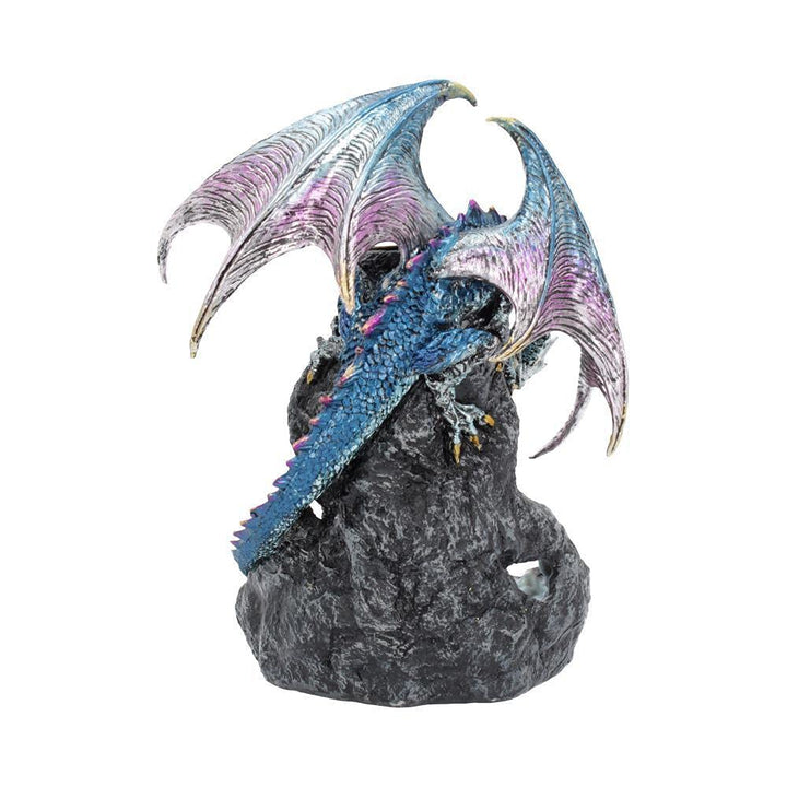 Dragons Intrigue Metallic Dragon Backflow Incense Burner 21.5cm