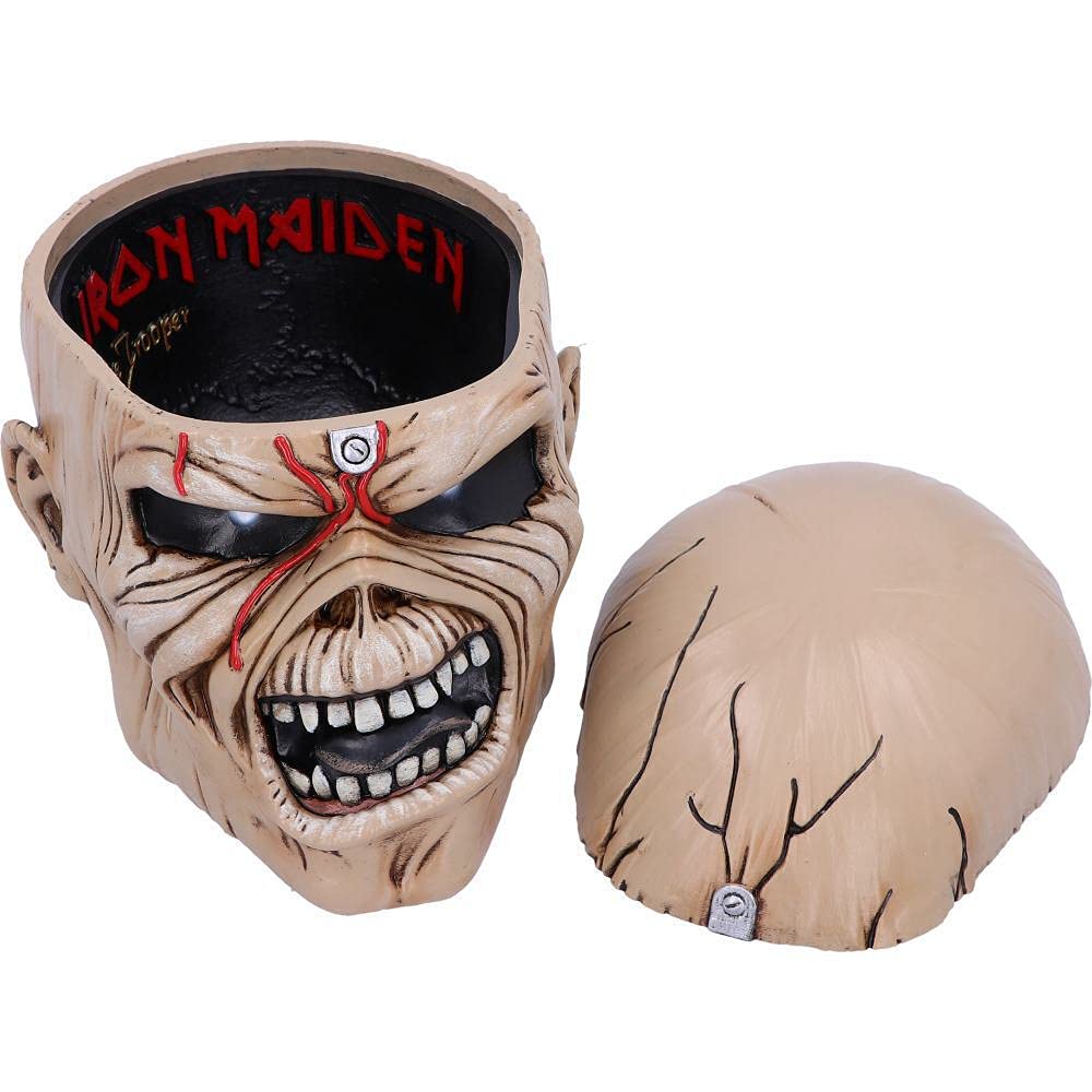 Iron Maiden Eddie The Trooper Head Trinket Box 18cm Officially Licensed