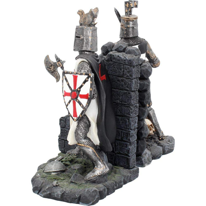 The Duel Bookends Historical Crusader Ornament Figurines 19cm