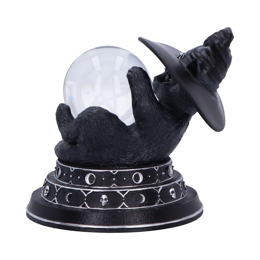 Cult Cuties Purrah Witch Cat Ornament Holding a Crystal Ball Purrahs Fortune 12.2cm