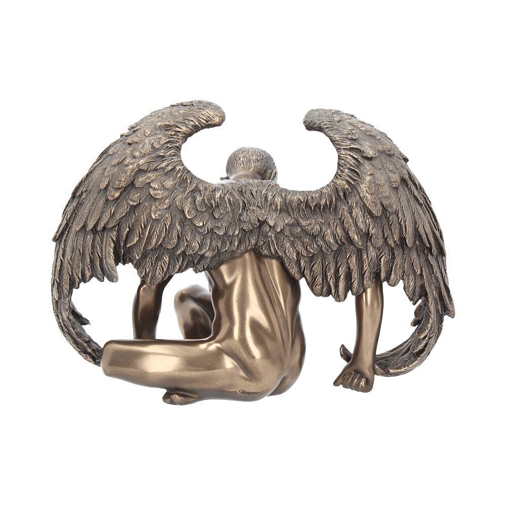 Angels Rest Figurine Bronze Naked Angel Ornament 20cm