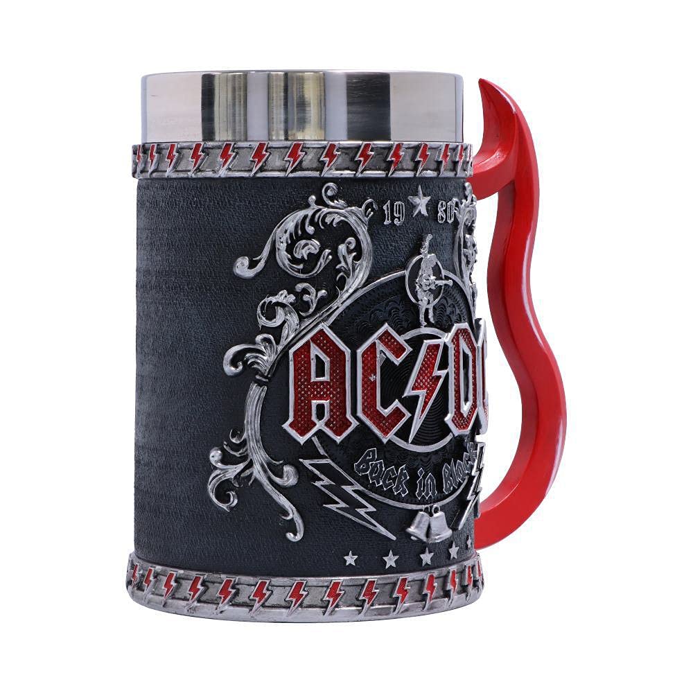ACDC Back in Black Tankard Mug 16cm Officially Licensed