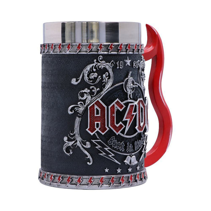 ACDC Back in Black Tankard Mug 16cm Officially Licensed