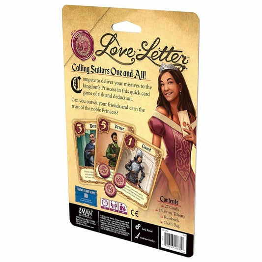 Love Letter Card Game - Renaissance Strategy Deduction Game for Ages 10+, 2-6 Players, 20 Min Playtime by Z-Man Games 2