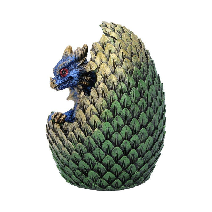 Blue Geode Home Glittering Hatchling and Egg Figurine 10.7cm