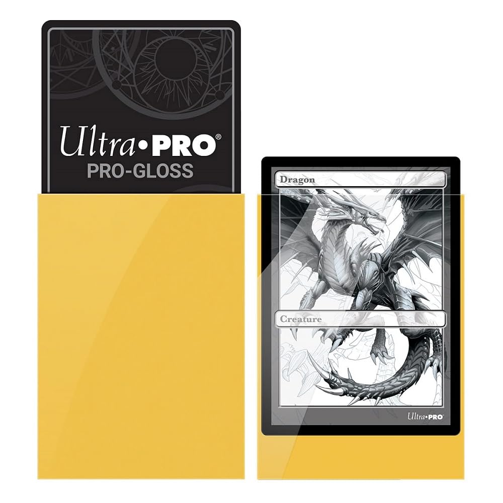 Standard Deck Protectors 50CT Yellow Card Sleeve by Ultra Pro 3