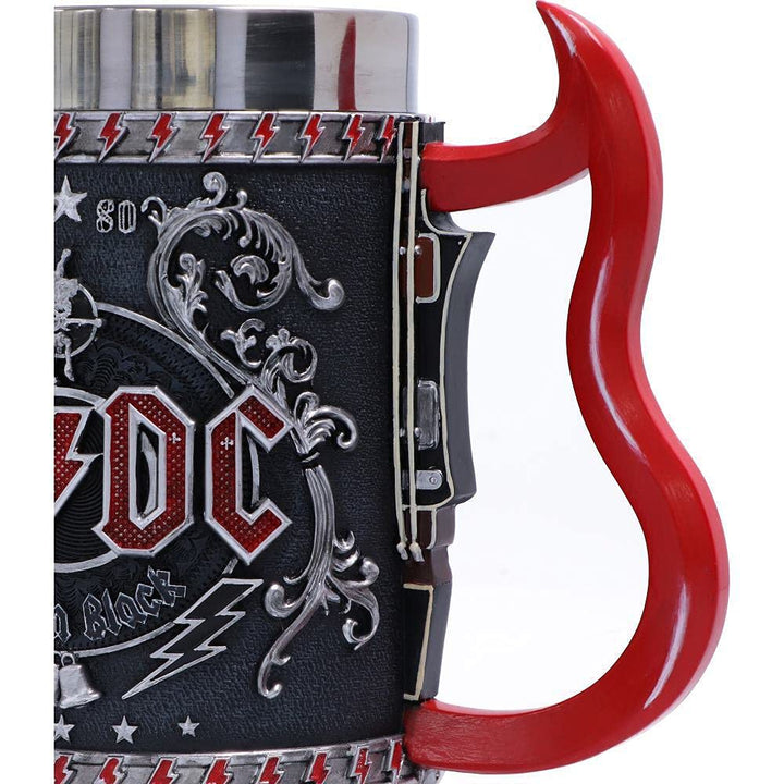 ACDC Back in Black Tankard Mug 16cm Officially Licensed