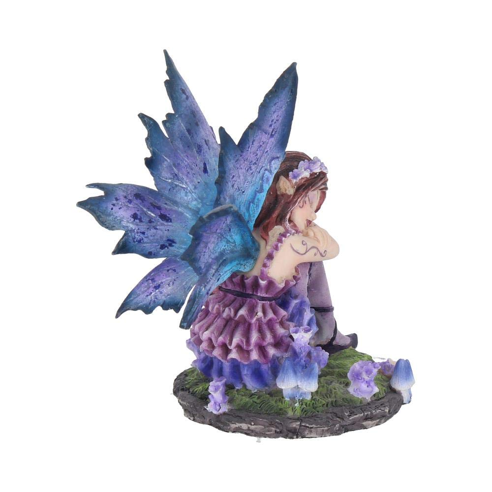 Akina Figurine Purple Blue Floral Fairy Ornament 10cm