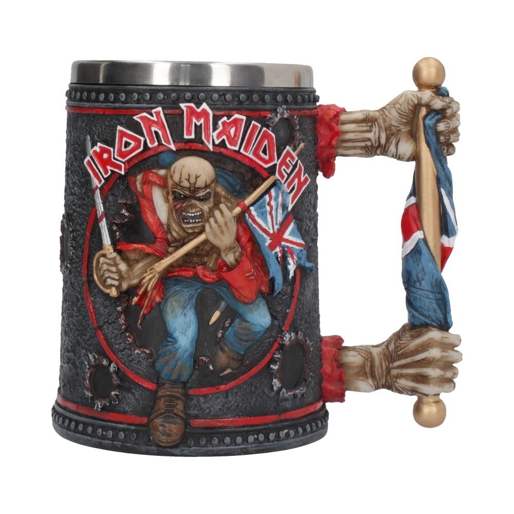 Iron Maiden Eddie The Trooper Tankard Mug Merchandise 14cm Officially Licensed