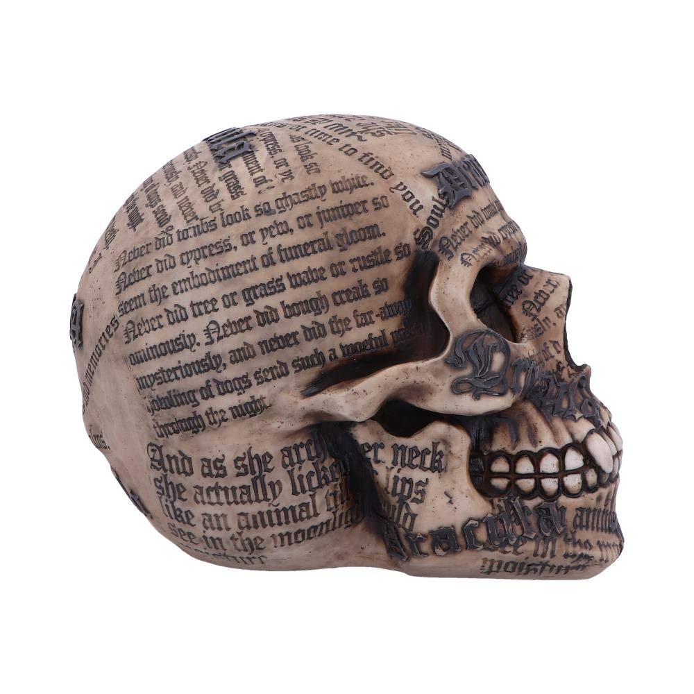 Draculas Tale Vampire Novel Quote Skull 18.5cm