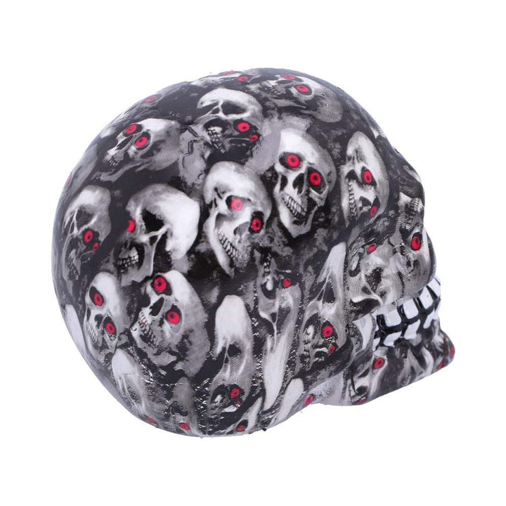 Set of 6 Bloodshot Red Eyed Skull Ornaments Medium 11cm Pack