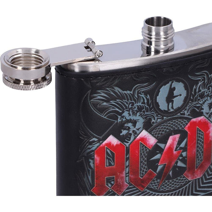 ACDC Black Ice Album Embossed Hip Flask Officially Licensed